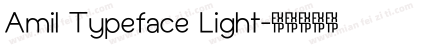 Amil Typeface Light字体转换